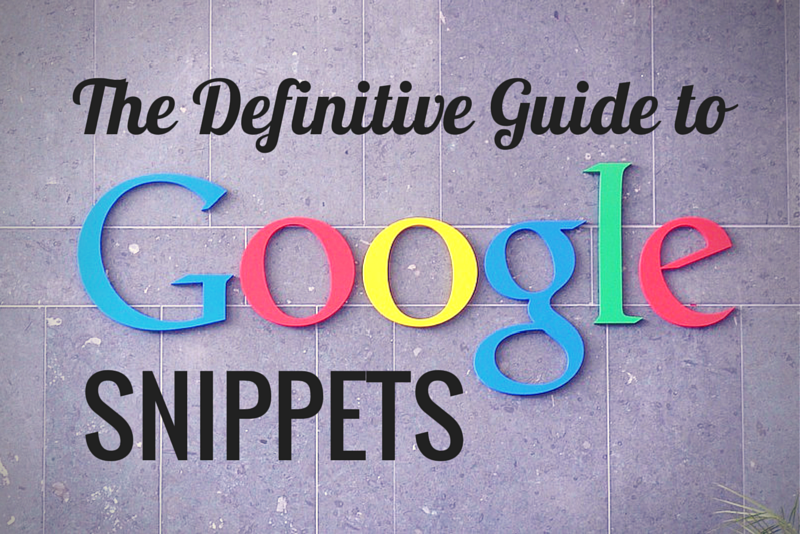Google Snippets - I DONE THIS