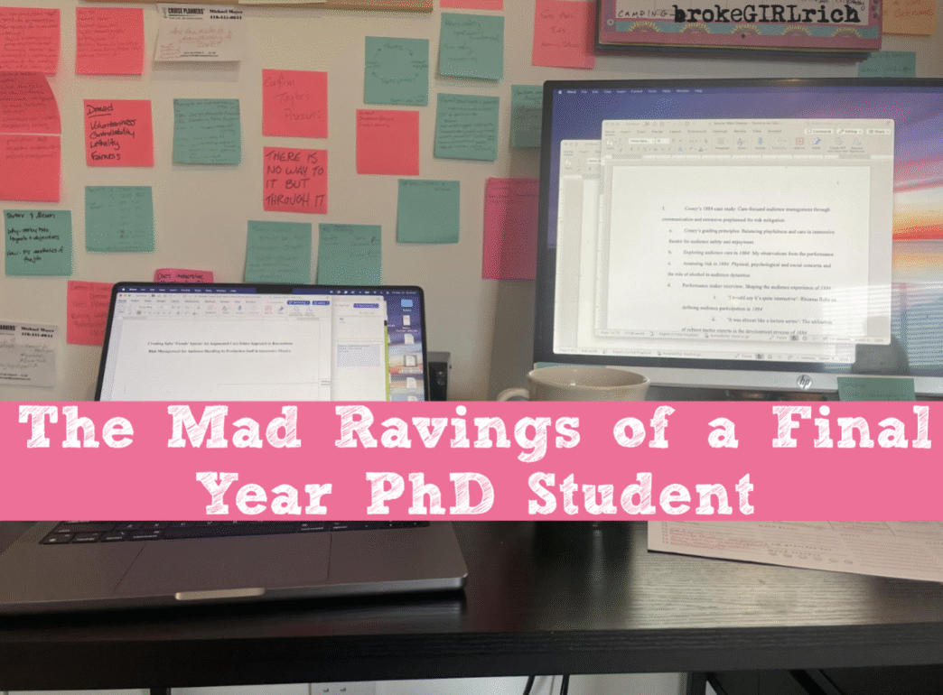 The Mad Ravings of a Final Year PhD Student