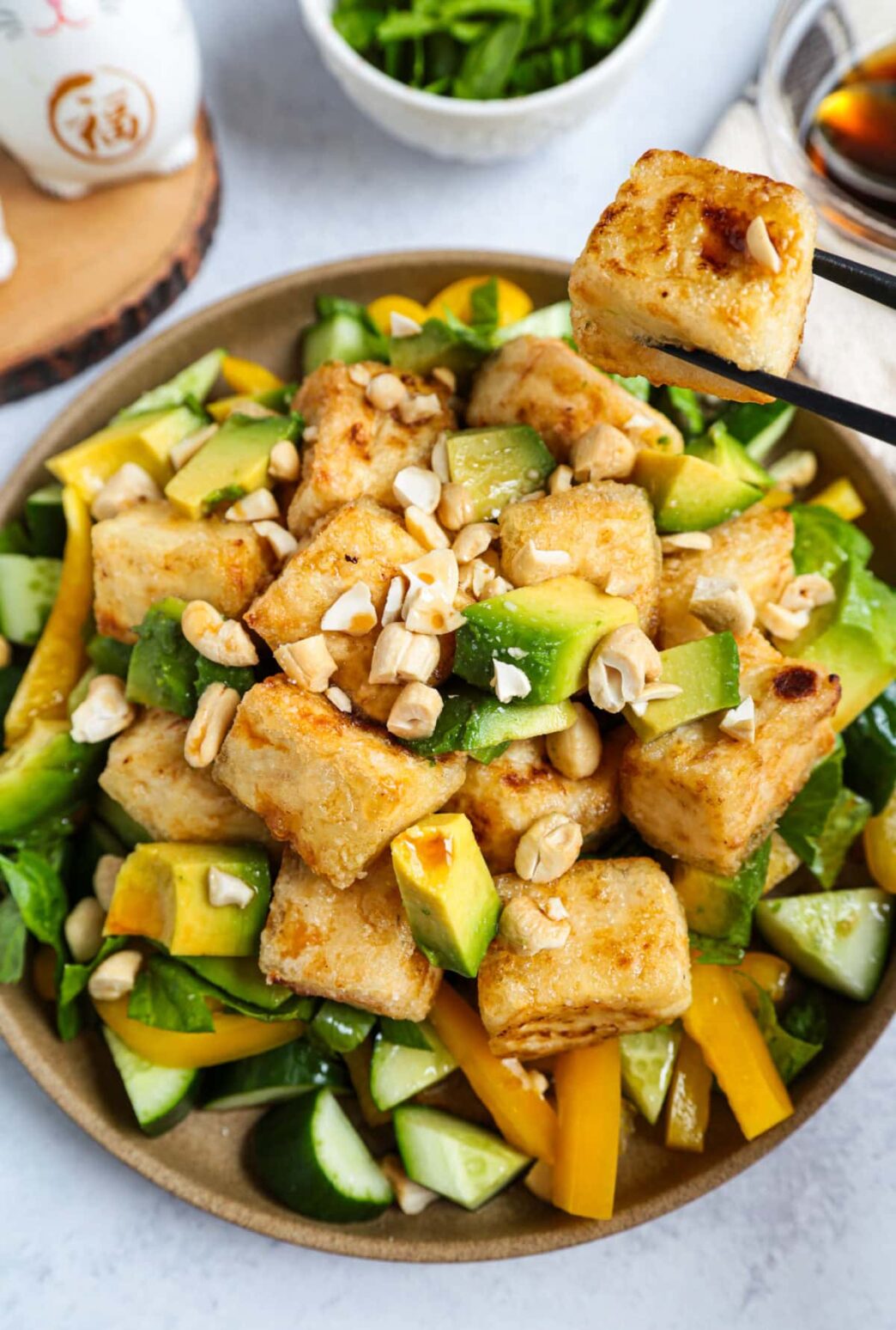 Crispy Tofu Salad | Pickled Plum