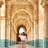 hassan mosque casablanca-girl-morocco