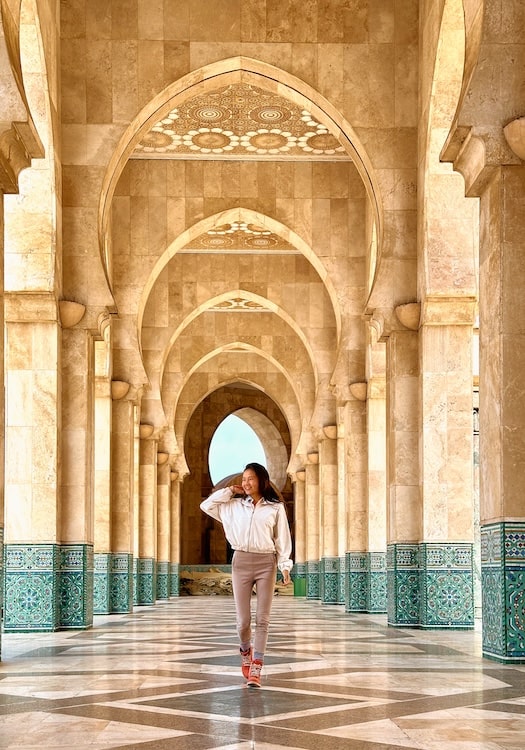 hassan mosque casablanca-girl-morocco