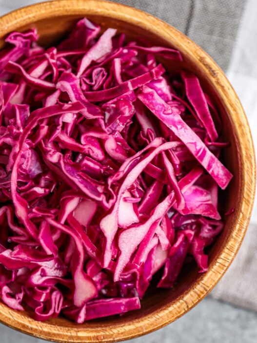 Pickled red cabbage