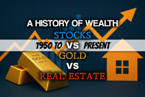 A History of Wealth: Stocks vs Gold vs Real Estate (1950–Present)