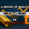 A History of Wealth: Stocks vs Gold vs Real Estate (1950–Present)