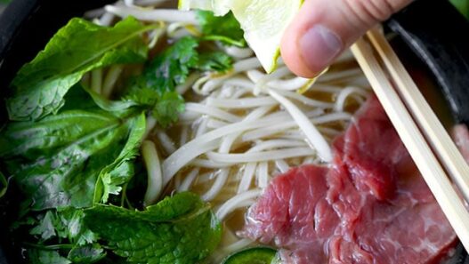 Easy Pho Soup - Slurp your noodles with abandon in 30 minutes with this Easy Pho Soup Recipe! A quick, satisfying and full-flavor version of Vietnam’s national dish. Recipe, soup, Vietnamese food, noodle soup, healthy, pho soup