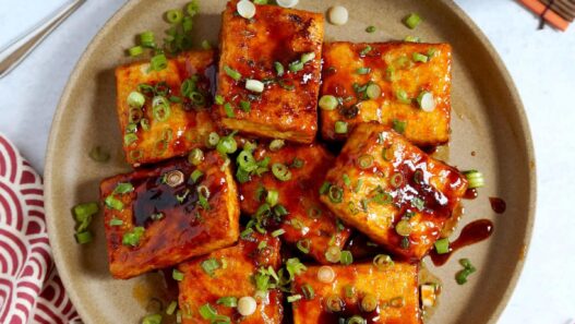 Pan fried tofu gochujang