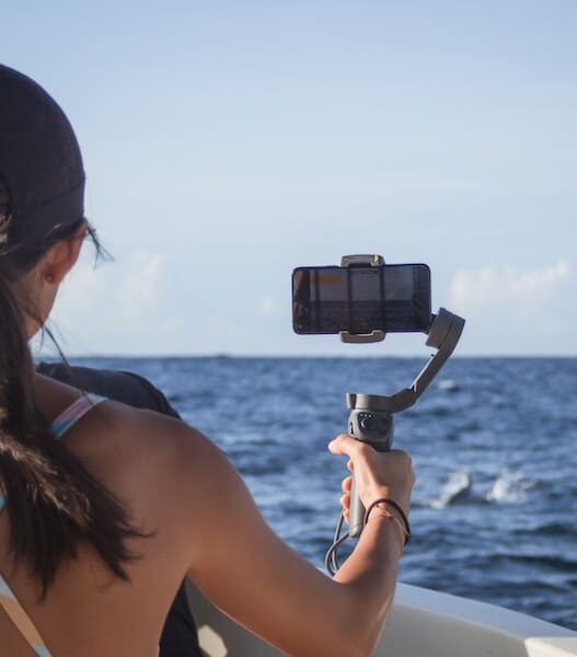 girl video, turtle dolphin watching, puerto escondido, mexico