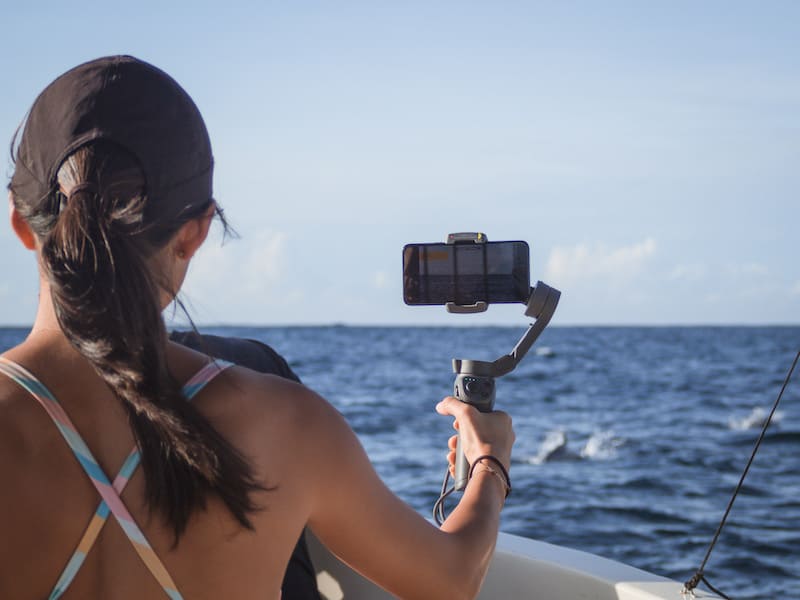 girl video, turtle dolphin watching, puerto escondido, mexico
