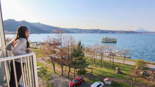 lake toya hotel view
