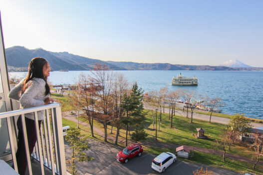 lake toya hotel view