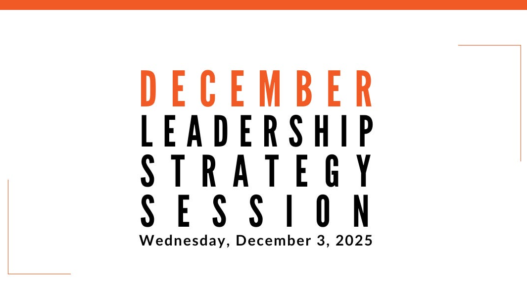 Join us for our next Leadership Strategy Session on December 3, 2025, 11am PST