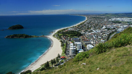 Climbing Mount Maunganui, New Zealand