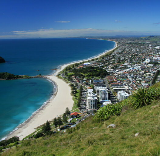 Climbing Mount Maunganui, New Zealand