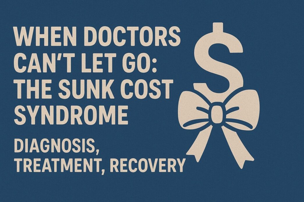 When Doctors Can't Let Go: The Sunk Cost Syndrome – Diagnosis, Treatment, Recovery