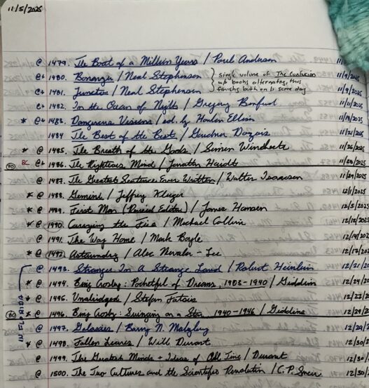 1,500 Books in 30 Years – Jamie Todd Rubin