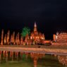 Light Show At Wat Mahathat, Sukhothai, Thailand