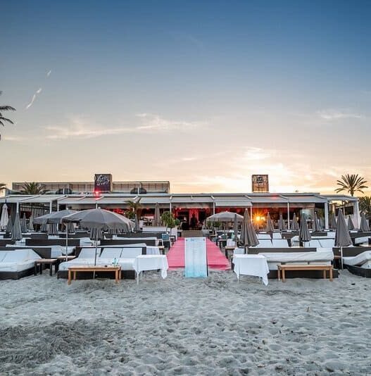 nassau beach club, best beach club in ibiza, spain