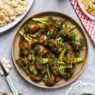 Roasted broccoli with miso sauce