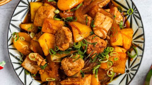 Fish and Pineapple Stir Fry (Sweet & Sour Chinese-Style Dinner)