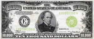 $10,000 dollar bill
