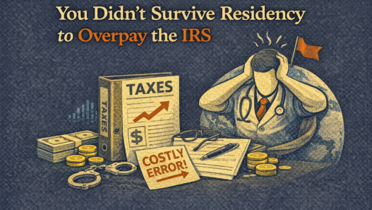 You Didn't Survive Residency to Overpay the IRS