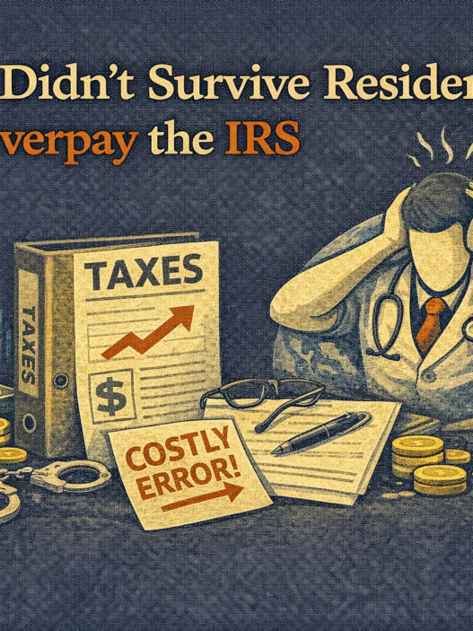 You Didn't Survive Residency to Overpay the IRS