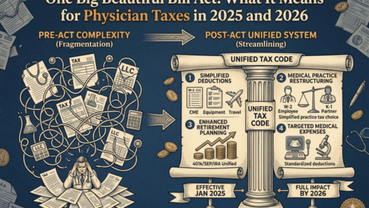 One Big Beautiful Bill Act: What It Means for Physician Taxes in 2025 and 2026
