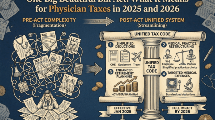 One Big Beautiful Bill Act: What It Means for Physician Taxes in 2025 and 2026