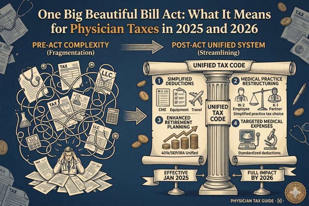One Big Beautiful Bill Act: What It Means for Physician Taxes in 2025 and 2026