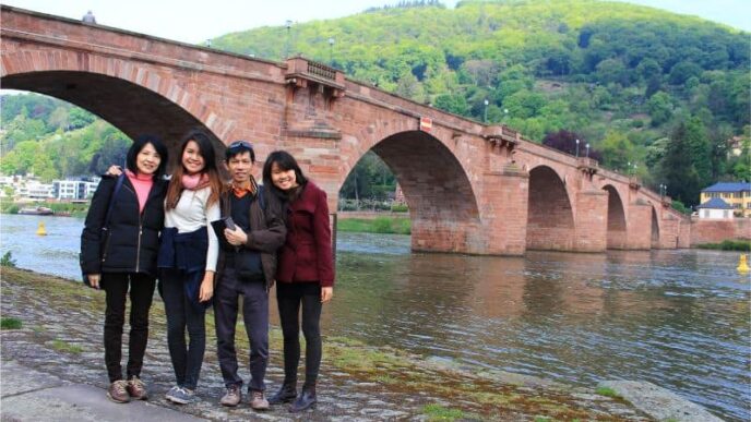 things to do in Heidelberg Germany old bridge family