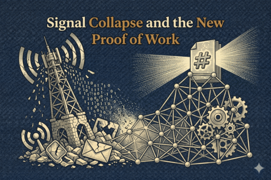 Signal Collapse and the New Proof of Work