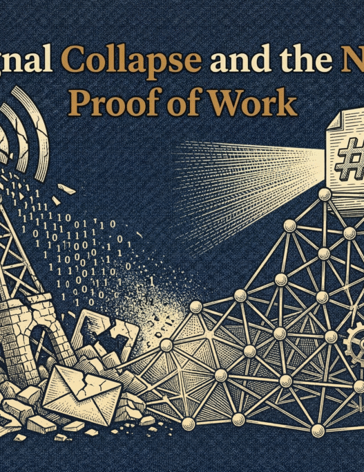 Signal Collapse and the New Proof of Work