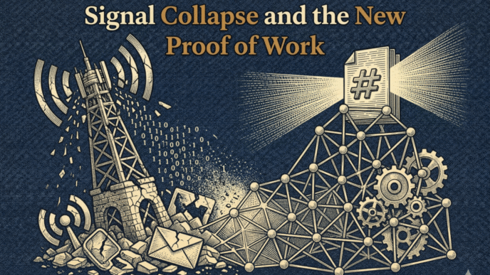 Signal Collapse and the New Proof of Work