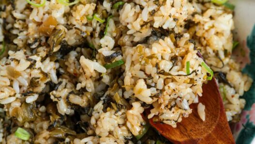 Takana Chahan (Japanese Mustard Green Fried Rice)