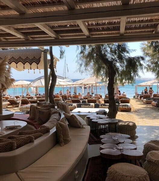 kalua mykonos, best beach clubs in greece