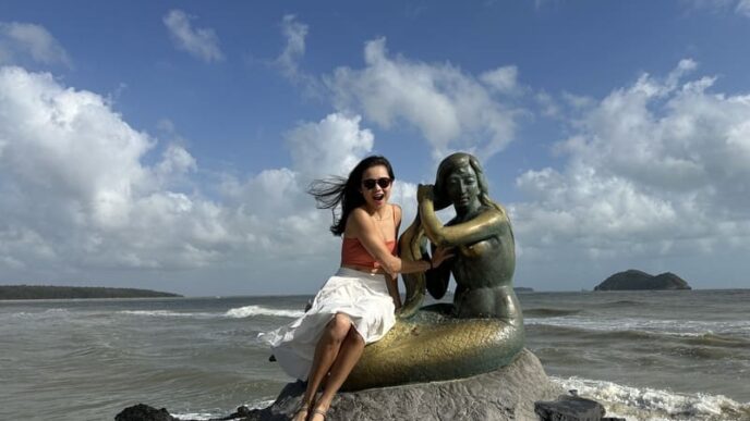 Mermaid Statue at Hat Yai, Thailand