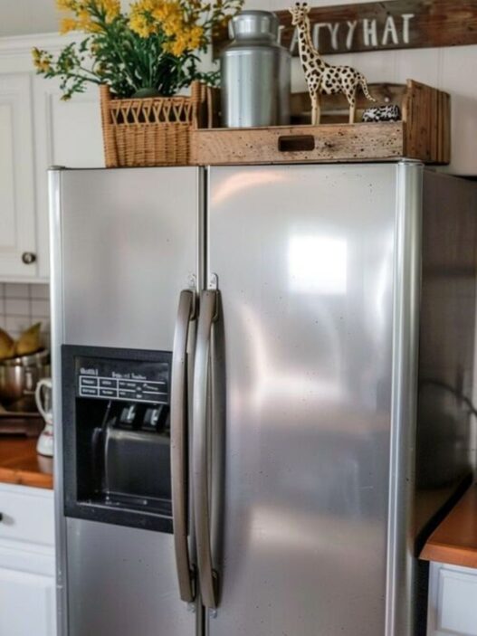 10 Clever Over The Refrigerator Storage Ideas You'll Want To Copy