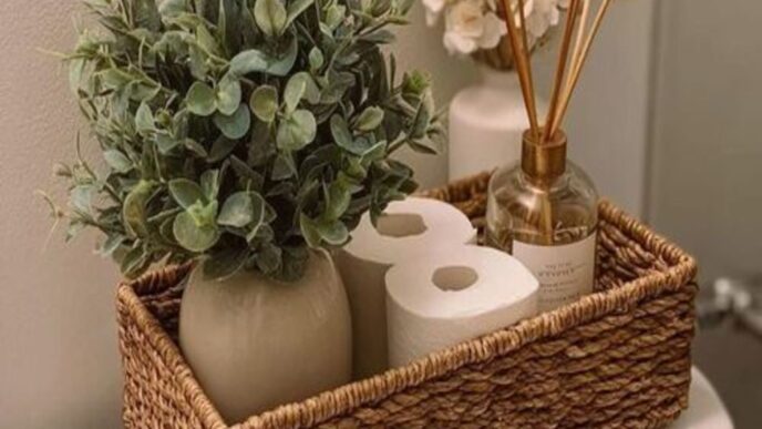 12 Back Of Toilet Decor Ideas For Your Bathroom That Look Cute